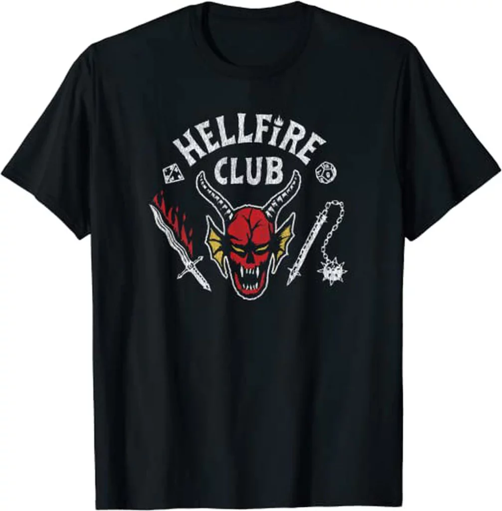 Hellfire Club Shirt : You can get the Stranger Things Hellfire Club Shirt for yourself,Limited Edition 2 hellfire club shirt